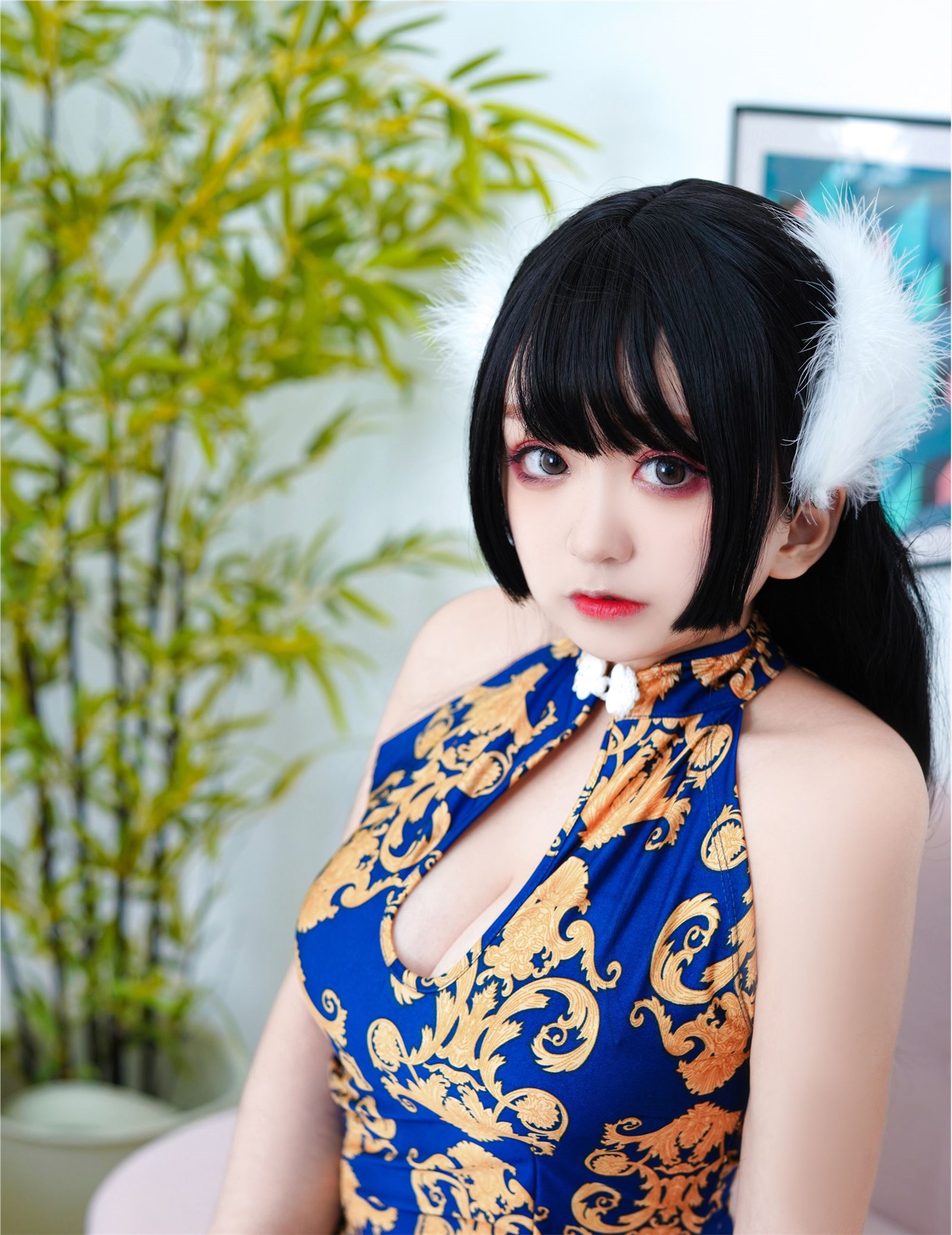 Naoyuki Enda NO.020 blue cheongsam(20)